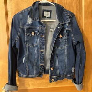 Distressed Jean Jacket